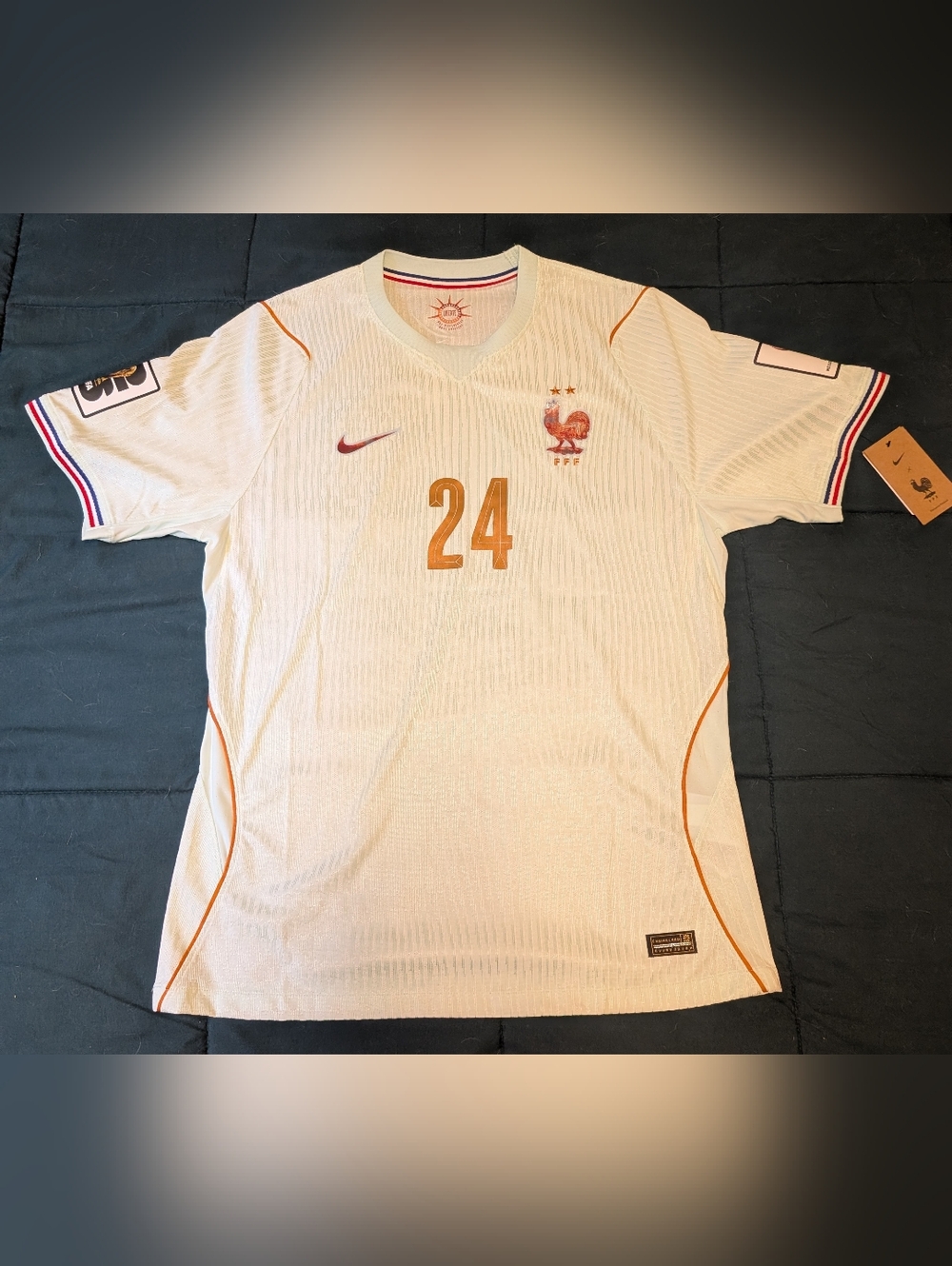 2026 Wolrd Cup Away French Soccer Jersey (#24 Cherki) XL